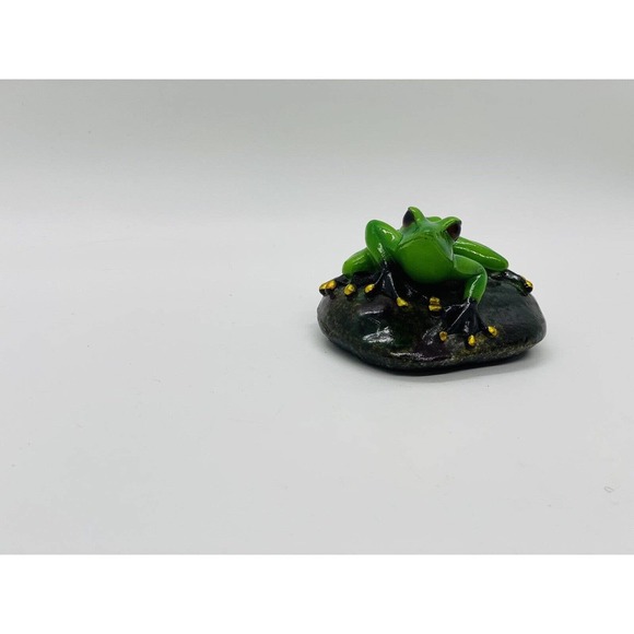 Frog on rock May rich company Figurine Approx 3"x 2.25". - Picture 2 of 15